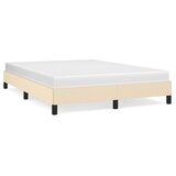 The Living Store Posteljni okvir brez vzmetnice krem 140x190 cm blago - Posteljni Okvir, (21527080) | Shoptok.si