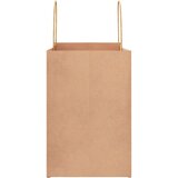 vidaXL Papirnate vrečke 50 kosov z ročaji rjave barve 26x17x25 cm | Shoptok.si