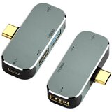 INF 4-v-1 USB-C Hub: A3.0+A2.0+Type-C+3.5mm Audio, Dvojni USB-C Adapter za Prenosnike, (5000291416) | Shoptok.si