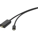 Renkforce USB-C® / Mini-DisplayPort adapterski kabel USB-C® utikač, Mini DisplayPort utikač 1.80 m crna RF-4538162 pozlaćeni kontakti USB-C® kabel za zaslon