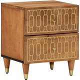 vidaXL Nočna omarica 40x33x46 cm trden mangov les, (21327503) | Shoptok.si