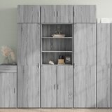 vidaXL Visoka komoda boja hrasta 70x42,5x185 cm od konstruiranog drva Cijene