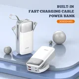 30000MAH 22,5W 5V 3A 2 PORT 2A + 2 CABLE 1C1L PQ30 polnilna baterija, (21348592)