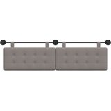  Držeće uzglavlje Zidne tkanina - Sivo-smeđa 160 cm bez LED | shoptok.hr