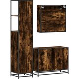  3-dijelni set kupaonskog namještaja boja hrasta drveni | shoptok.hr