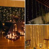  LED svjetlosna zavjesa – 300 lampica, toplo bijela | shoptok.hr