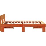  Krevetna konstrukcija s uzglavljem Vosak smeđa 150 x 200 cm | shoptok.hr