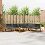  Set vanjskih sofa 7 Komad Prirodna i antracit | shoptok.hr