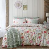 Catherine Lansfield Krem posteljina za krevet za jednu osobu 135x200 cm Ella Poppy – | shoptok.hr