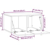 TV Omarica za TV, ki jo lahko montiraš na steno Sonoma hrast, (5000220583) | Shoptok.si
