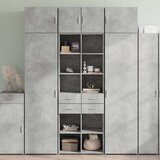 vidaXL Ormarić za pohranu boja betona 70x42,5x225 cm konstruirano drvo | shoptok.hr