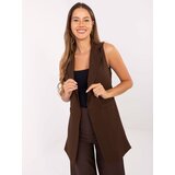 RUE PARIS Vest-IT-KZ-FL5069.84-brown | Shoptok.si