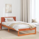  Okvir za Krevet Voskovana smeđa Čvrsto drvo 80 x 200 cm Izdržljiv | shoptok.hr