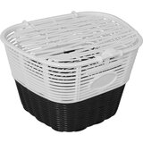Korpa prednja plastična 144 (sa poklopcem) crna/bela ( 090062 )