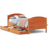 vidaXL Okvir kreveta bez madraca voštano smeđi 90 x 200 cm od borovine | shoptok.hr