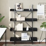  Regal za knjige 4 razine crni 100x33x145,5 cm konstruirano drvo | Eponuda.ba