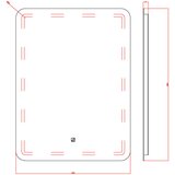 Linni ogledalo 8041-H LED 60*80 | Eponuda.com