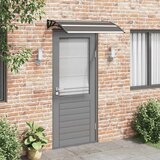 Nadstrešnica za vrata crna 120 x 75 cm PC Cijene