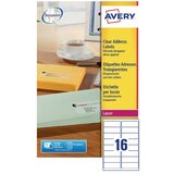 Avery Zweckform Transparentne etikete za DL ovojnice 99,1 x 33,9 mm Cene