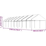  Sjenica s krovom bijela 17,84 x 4,08 x 3,22 m polietilen | shoptok.hr
