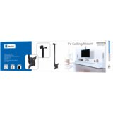 Cabletech crni stropni nosač za LCD | shoptok.hr
