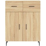  Visoka komoda hrasta sonome 69,5x34x180cm od konstruiranog drva Slike