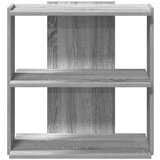 vidaXL Regal za knjige s 3 razine siva boja hrasta 60x30x60 cm drveni | shoptok.hr