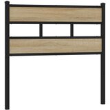  Posteljno vzglavje sonoma hrast 75 cm železo/inženirski les, (21532683) | Shoptok.si