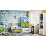  Drveni dječji krevet SAFARI s ladicom - 160x80 cm rozi | shoptok.hr