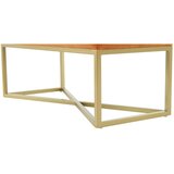 Kayoom KLOP BREZ NASLONA, les, kovina, tekstil, leseni material oranžna, zlate barve | Shoptok.si