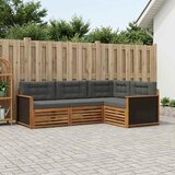  Set vanjskih sofa 4 pcs Prirodna i antracit | shoptok.hr