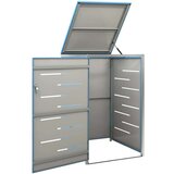 vidaXL Spremište za kantu za smeće 69 x 77,5 x 115 cm nehrđajući čelik | shoptok.hr