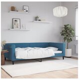 vidaXL Raztegljiva postelja modra 100x200 cm žamet Cene
