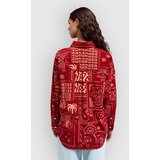 Rvca Dalas Patchwork Cord Shirt brick red | Shoptok.si