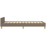  Okvir za krevet bez madraca smeđesivi 100 x 200 cm od tkanine | shoptok.hr