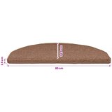  Samoljepljivi stepenasti ulošci 15 pcs Smeđa 80 x 24,5 x 3,5 cm | Eponuda.com