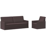 Set sofe 2 pcs Tamno smeđa Tkanina Slike