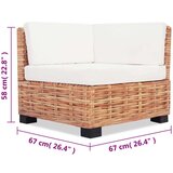 vidaXL 27-dijelna garnitura od prirodnog ratana | shoptok.hr