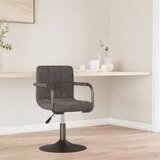 Furnova Barski stolček temno siv žamet, (22056036) | Shoptok.si