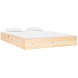  Posteljni okvir iz trdnega lesa 135x190 cm, (20684842) | Shoptok.si