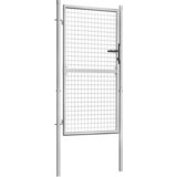 Vrtna vrata od pocinčanog čelika 100x150 cm srebrne boje | shoptok.hr