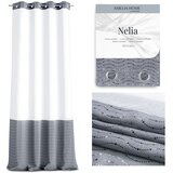  Curtain NELIA color white eyelets voile, braid 140x250 ameliahome | shoptok.hr