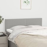  Uzglavlja svjetlosiva 144x5x78/88 cm od tkanine | shoptok.hr