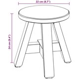  Stolica Prirodna 22 x 22 x 24 cm Drvo od mahagonija | shoptok.hr