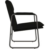  Ležaljka crna 55 x 64 x 80 cm od umjetne kože | shoptok.hr