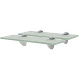 Maison Chic 2 kosi Stenske Police - Viseče police steklo 30x20 cm 8 mm, (21793547) | Shoptok.si