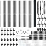 vidaXL varjena žična ograja z 13 stebrički z ravno osnovo Siva 1.4x50 m Jeklo | Shoptok.si