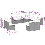  11-dijelni set vrtnih sofa od poliratana s jastucima crni | shoptok.hr