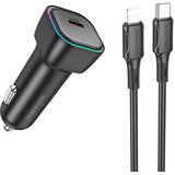 Borofone AUTO PUNJAČ BZ28 TROPHIE - TYPE-C - PD 30W 3A SA TYPE-C NA LIGHTNING KABEL CRNI Cijene