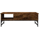  Stolić za kavu boja hrasta 100 x 50 x 35 cm od drva i metala | shoptok.hr